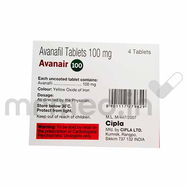 Avanair 100mg Tablet Uses, Price, Side Effects, and Substitute | MrMed